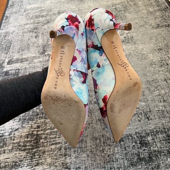Ivanka Trump floral heel pointy pumps size 7.5 - Picture 3 of 6